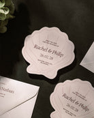Minimal Shell Save the Date second styled photograph