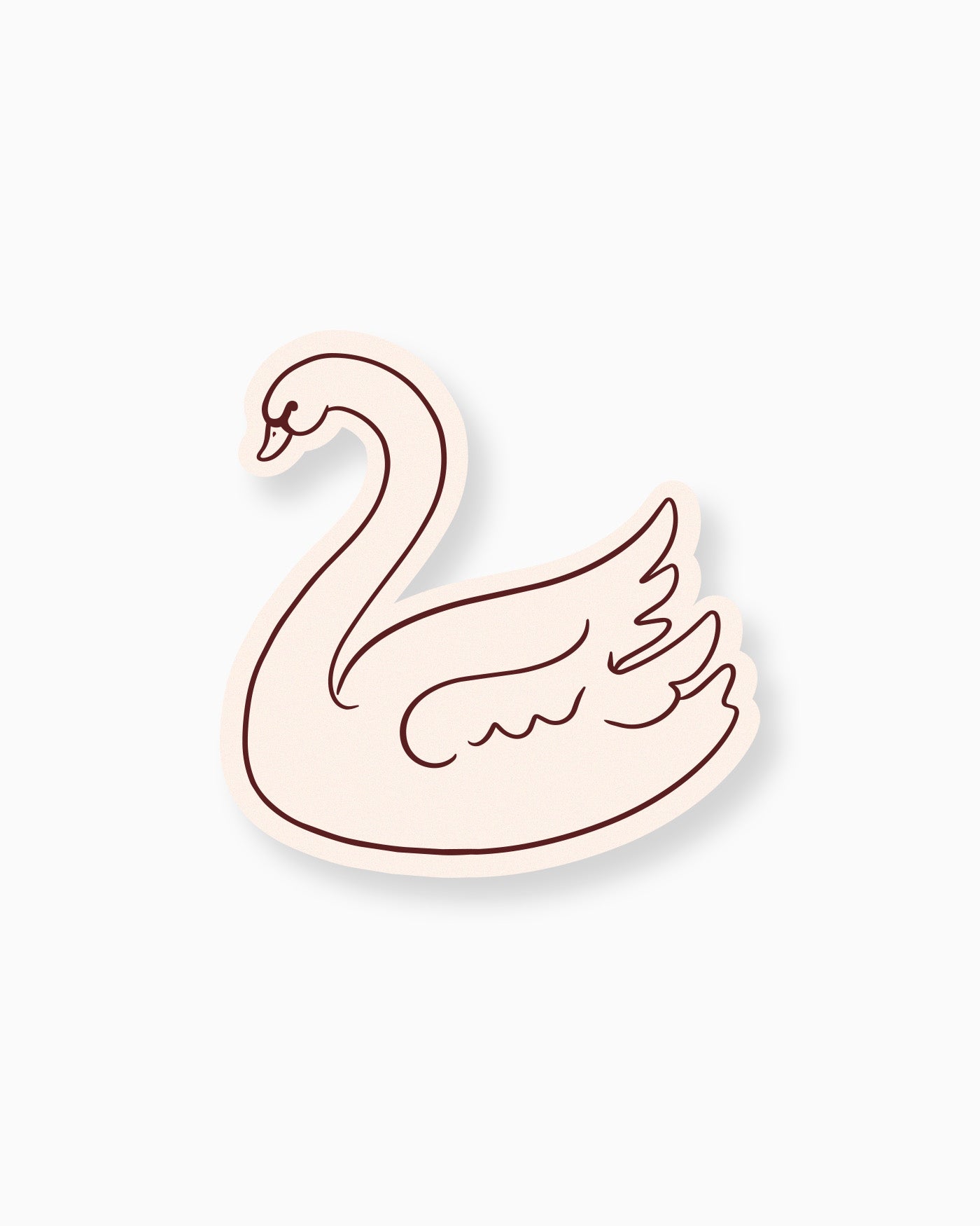 Minimal Swan Insert Card mockup