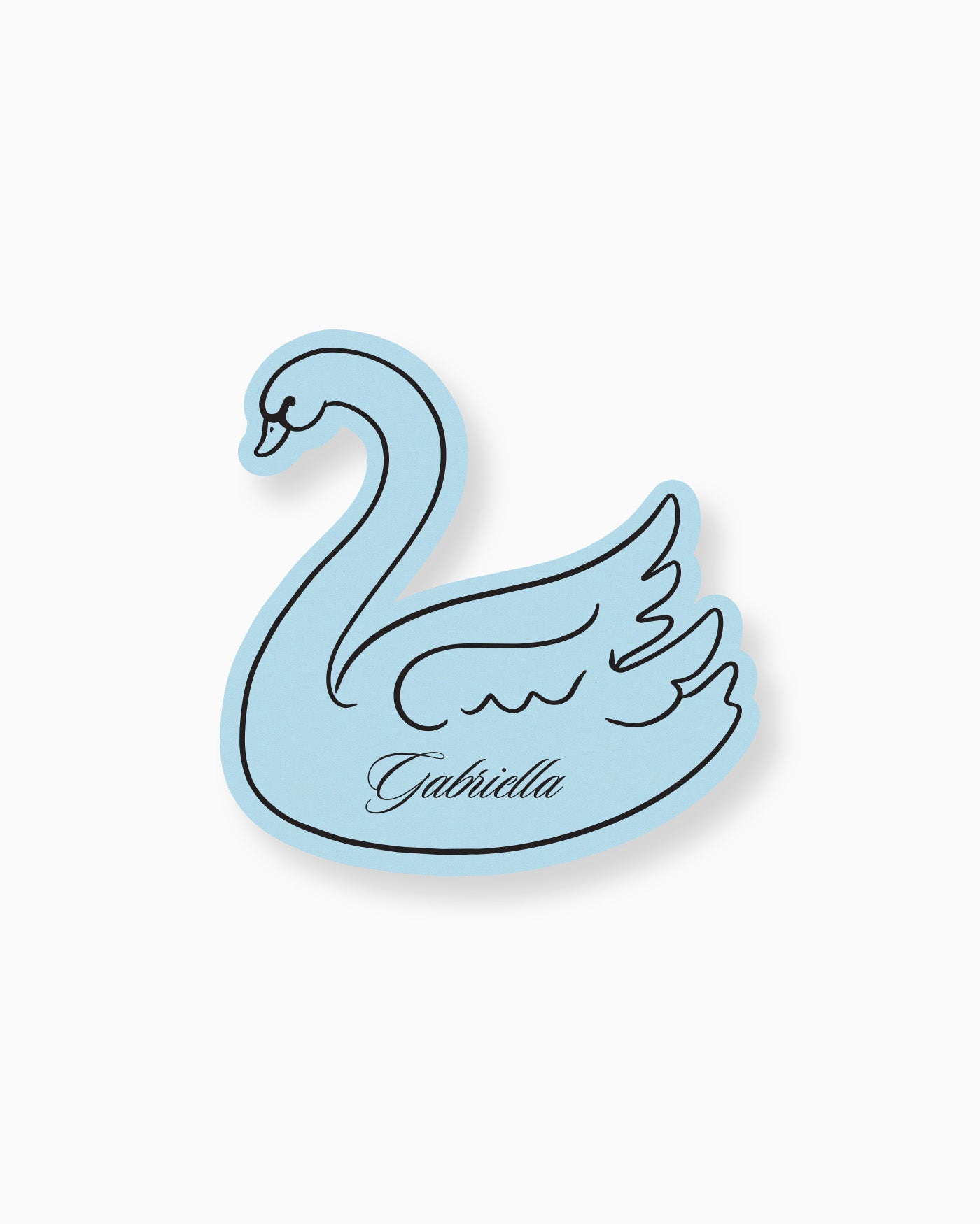 Minimal Swan Place Card mockup