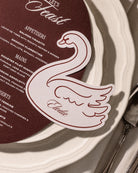 Minimal Swan Place Card styled photograph