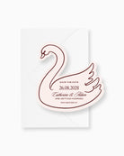 Minimal Swan Save the Date mockup