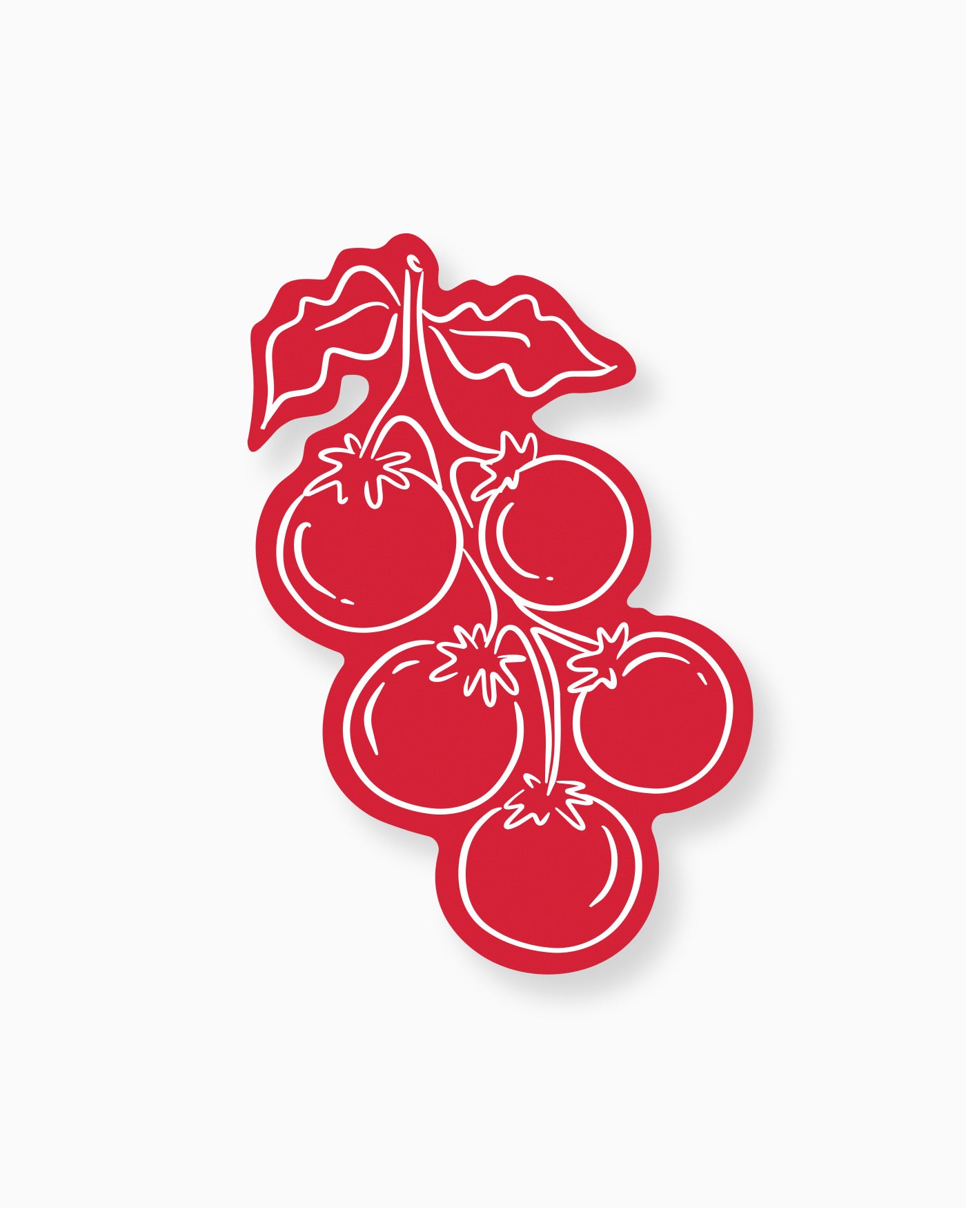 Minimal Tomatoes Insert Card mockup