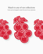 Minimal Tomatoes Place Card matching collection mockup