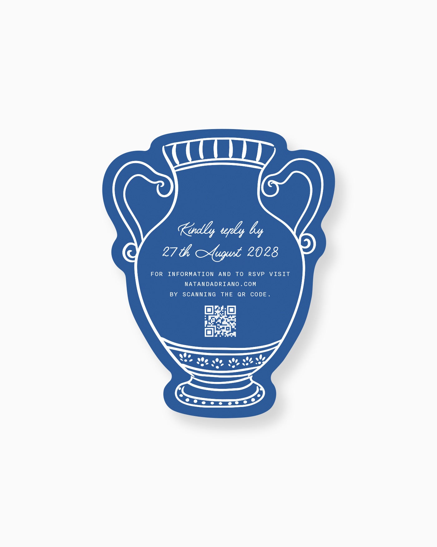 Minimal Vase Insert Card mockup