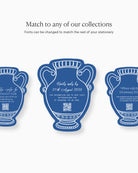 Minimal Vase Insert Card matching collection mockup