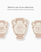 Minimal Vase Save the Date matching collection mockup