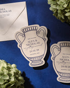 Minimal Vase Save the Date styled photograph