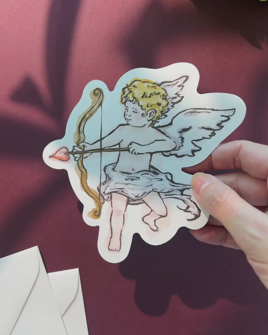 Ink Wash Cupid Save the Date video