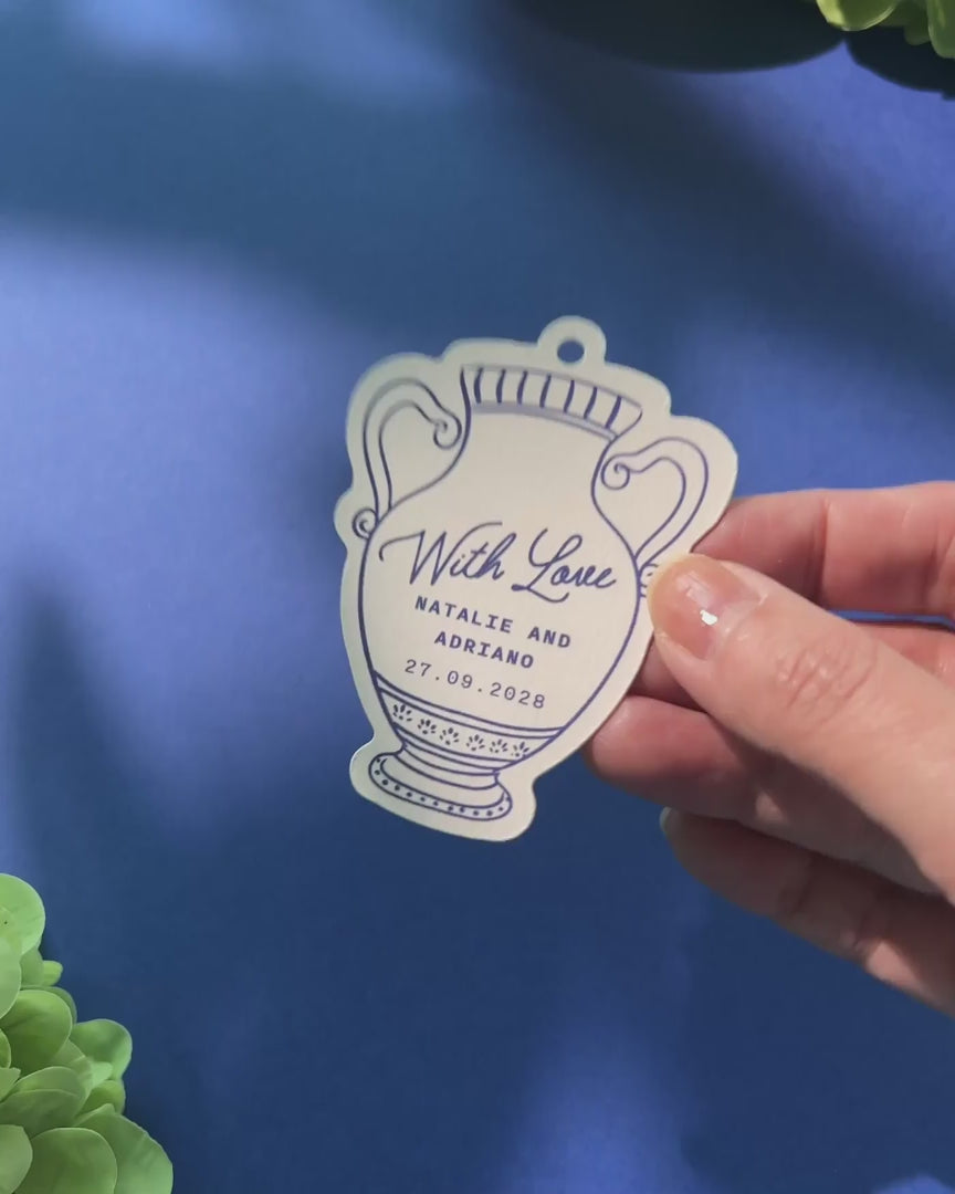 Minimal Vase Favour Tag video