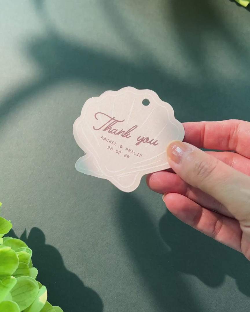 Minimal Shell Favour Tag video