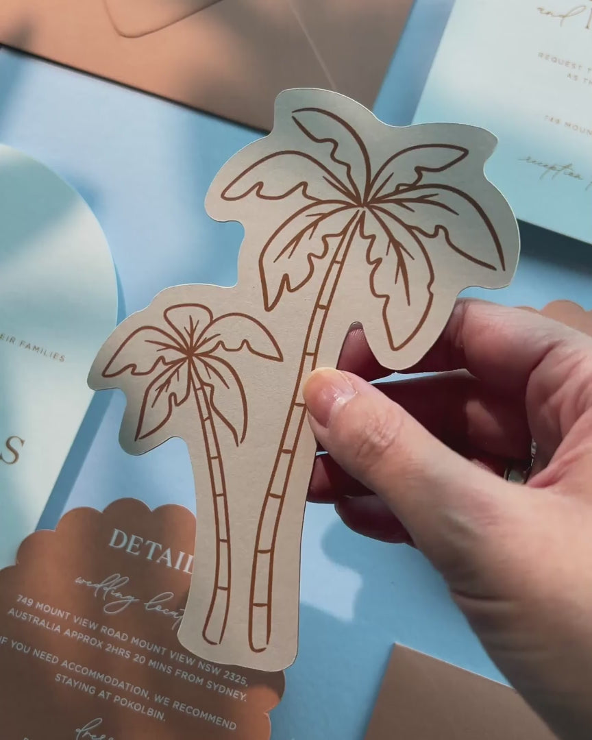 Minimal Palm Trees Insert Card video