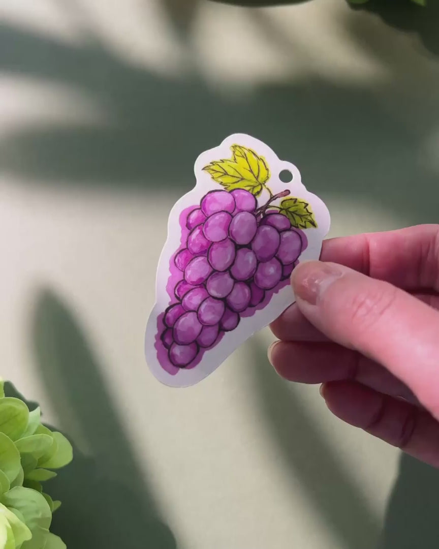 Ink Wash Grapes Favour Tag video