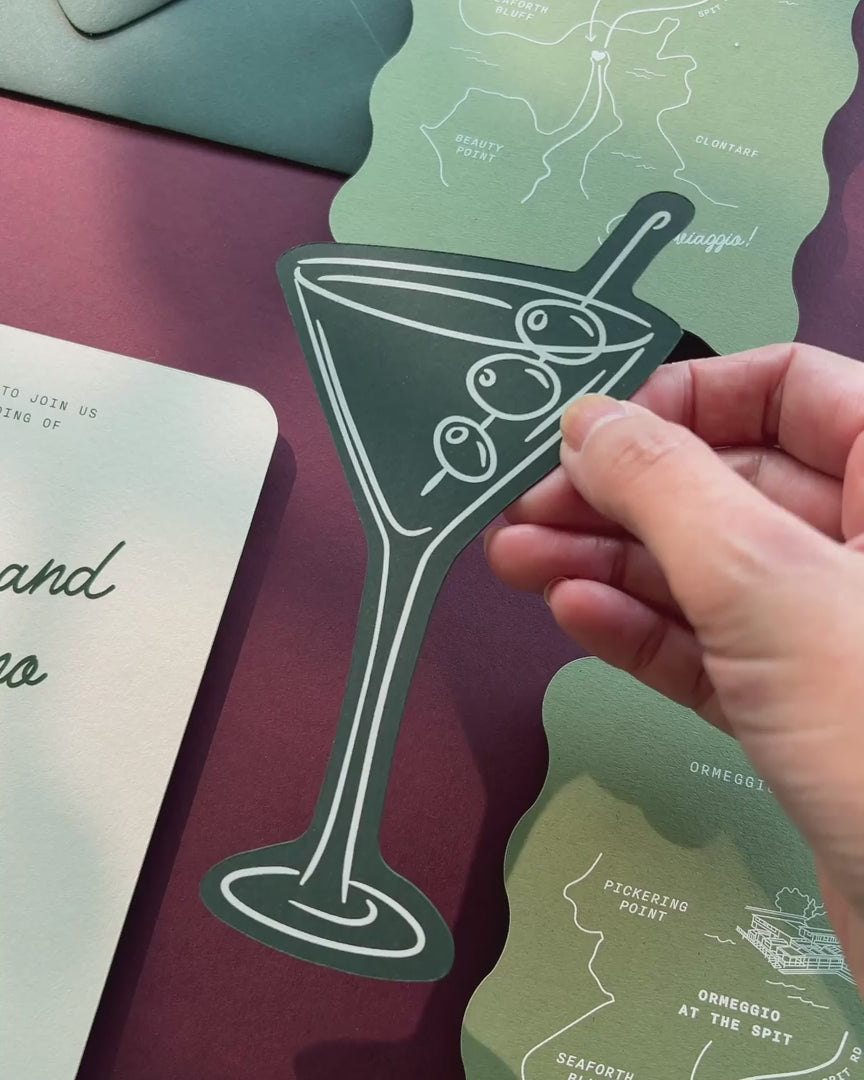 Minimal Martini Insert Card video