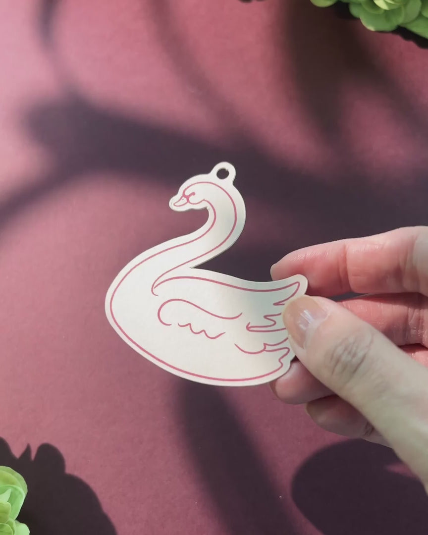 Minimal Swan Favour Tag video