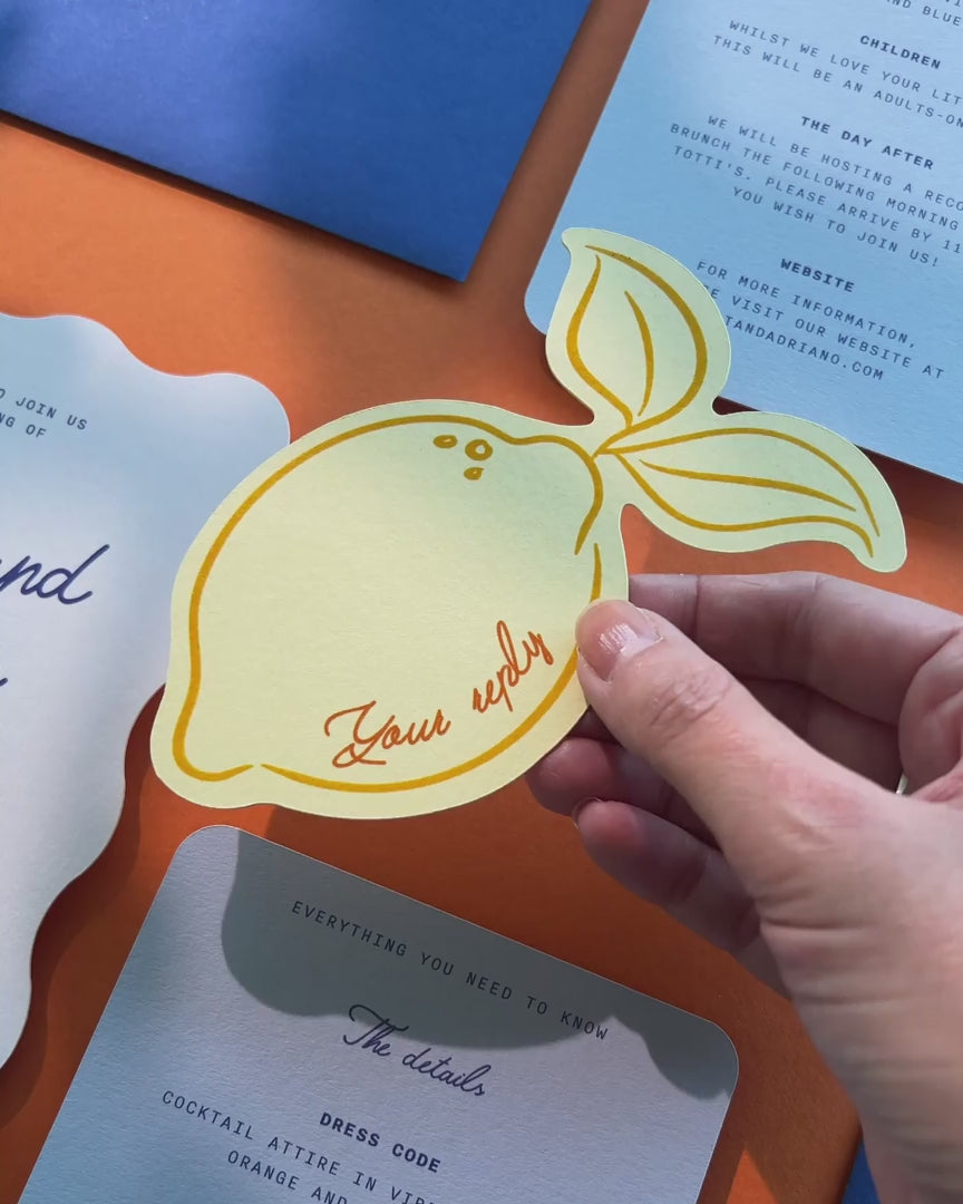Minimal Lemon Insert Card video