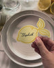 Minimal Lemon Place Card video