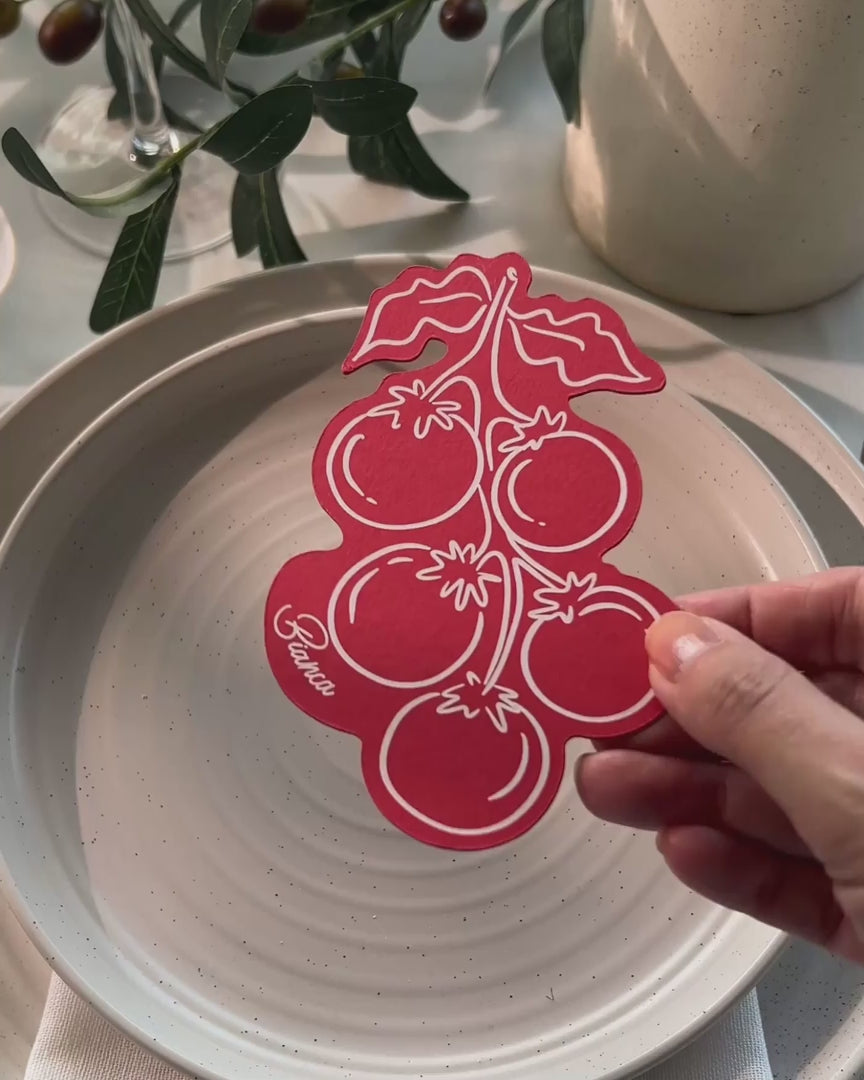 Minimal Tomatoes Place Card video