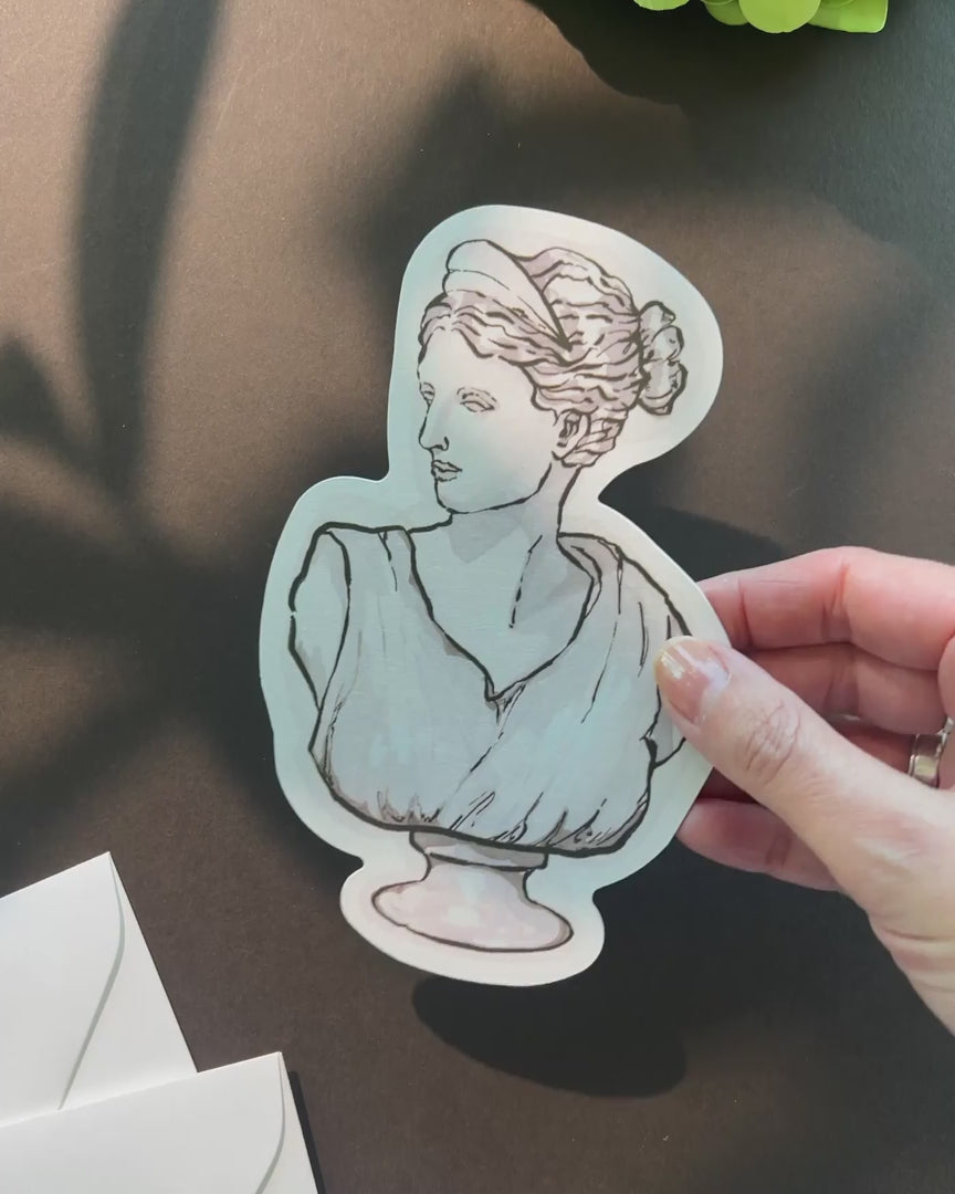 Ink Wash Statue Save the Date video