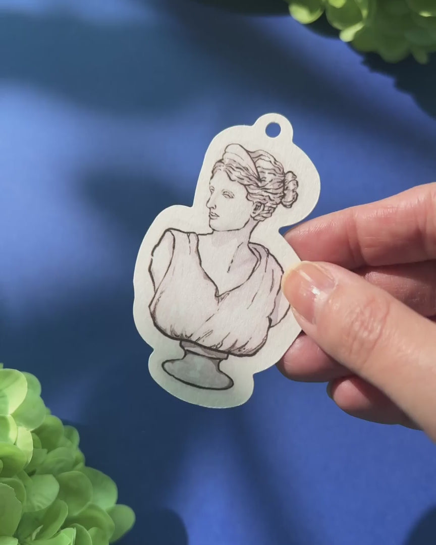 Ink Wash Statue Favour Tag video