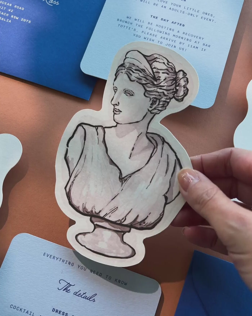 Ink Wash Statue Insert Card video