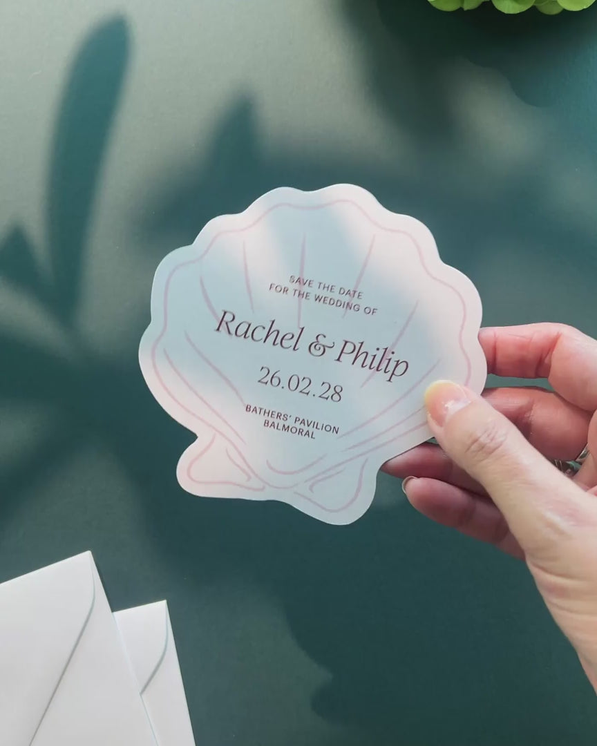 Minimal Shell Save the Date video