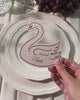 Minimal Swan Place Card video