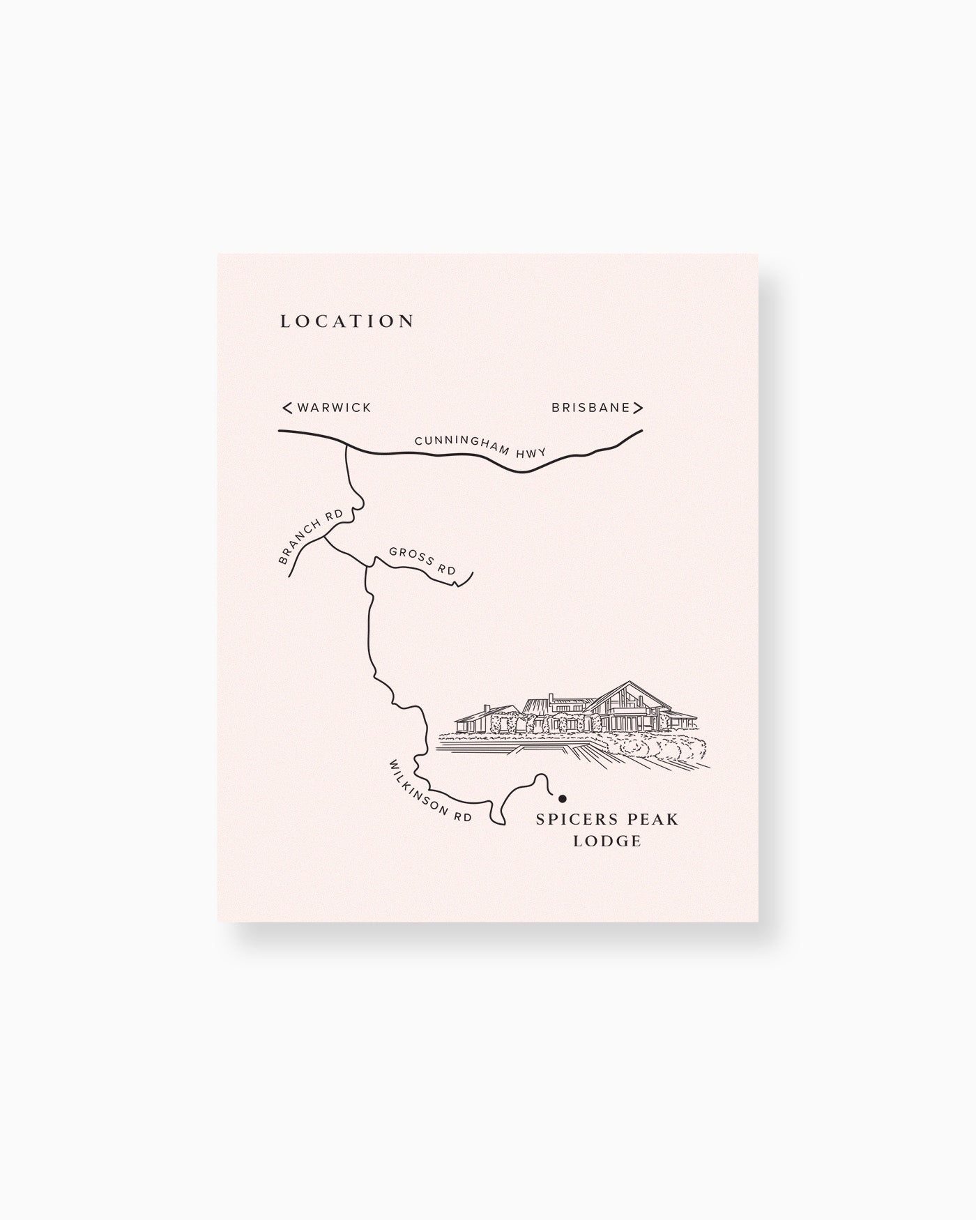 Selena Map Card mockup