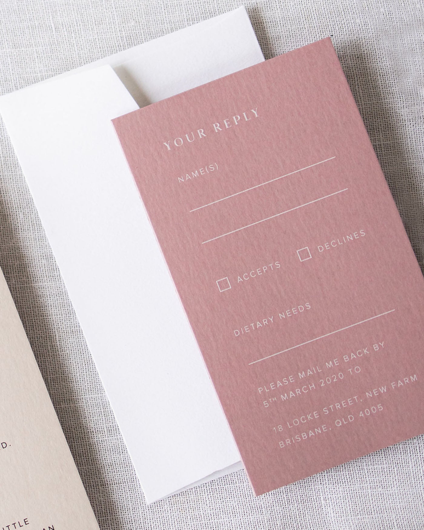 Selena RSVP Card styled photograph