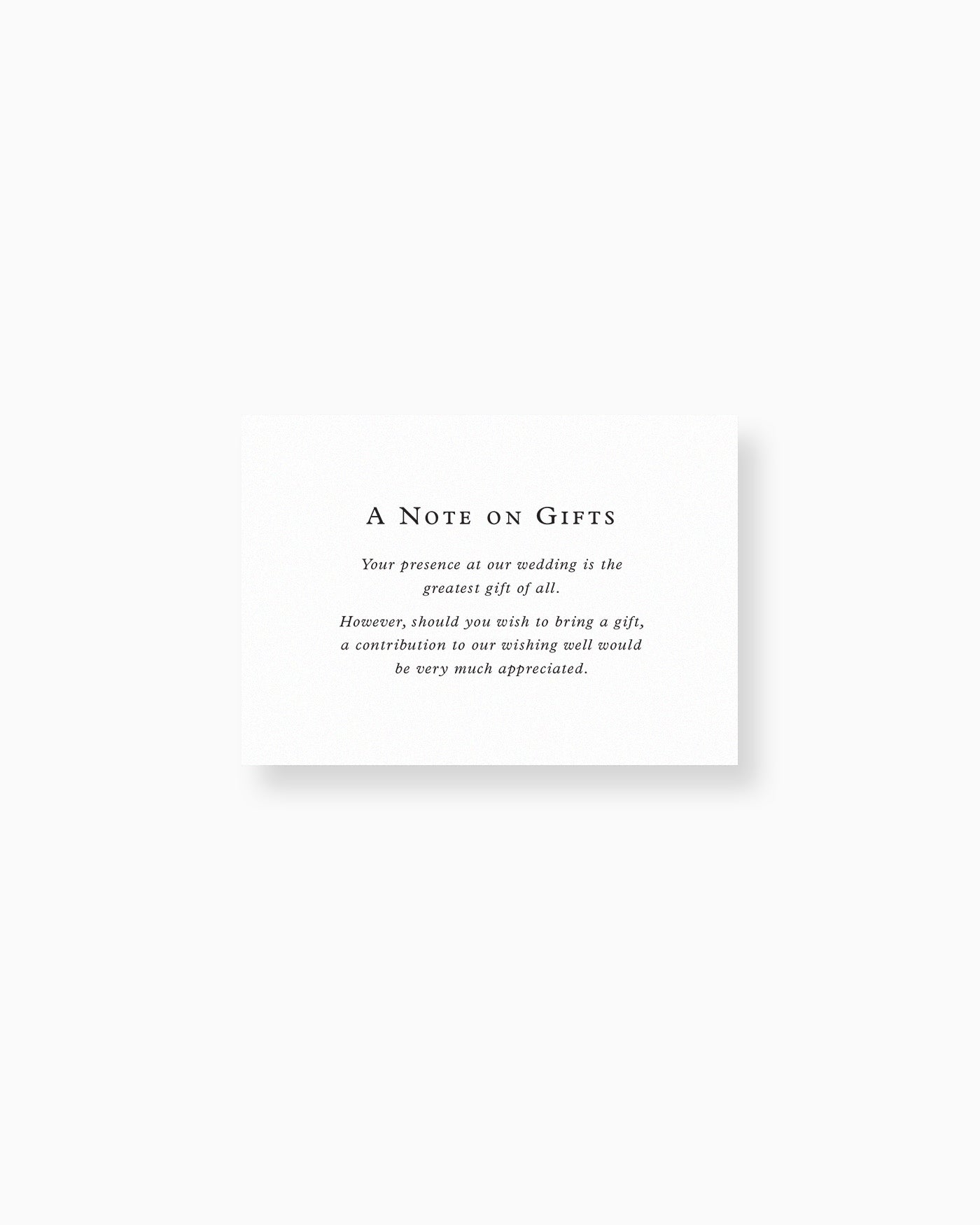 Verona Note on Gifts mockup