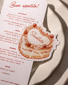Watercolour Cake Place Card second styled photograph