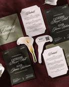 Watercolour Calla Lily Insert Card styled photograph
