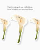 Watercolour Calla Lily Place Card matching collection mockup