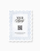 Watercolour Lace Insert Card mockup