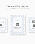 Watercolour Lace Insert Card matching collection mockup