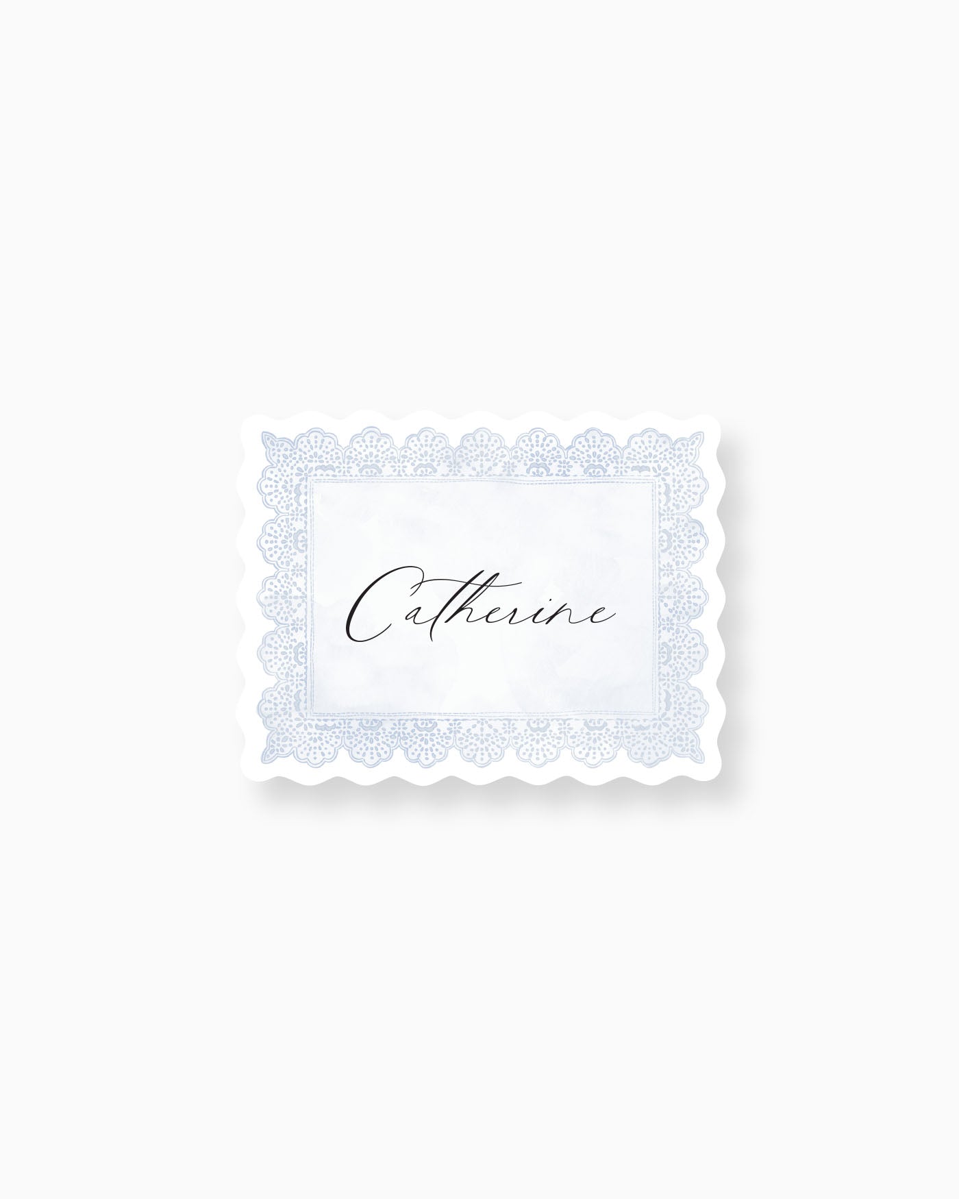 Watercolour Lace Place Card mockup