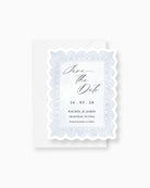 Watercolour Lace Save the Date mockup