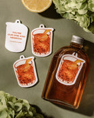 Watercolour Negroni Favour Tag styled photograph