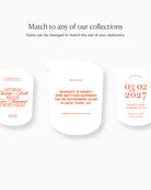 Watercolour Negroni Save the Date matching collection mockup