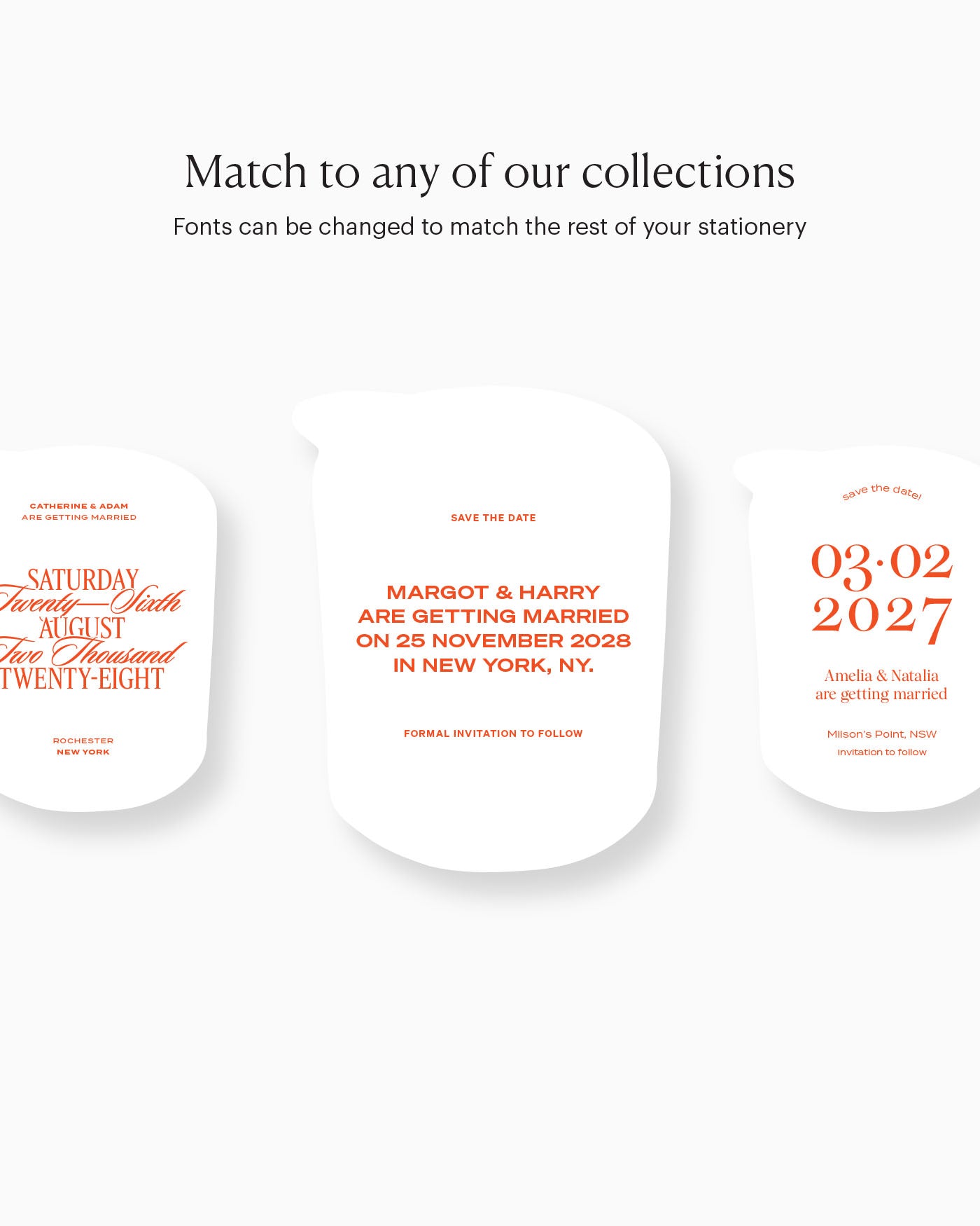 Watercolour Negroni Save the Date matching collection mockup