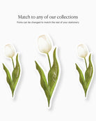 Watercolour Tulip Place Card matching collection mockup