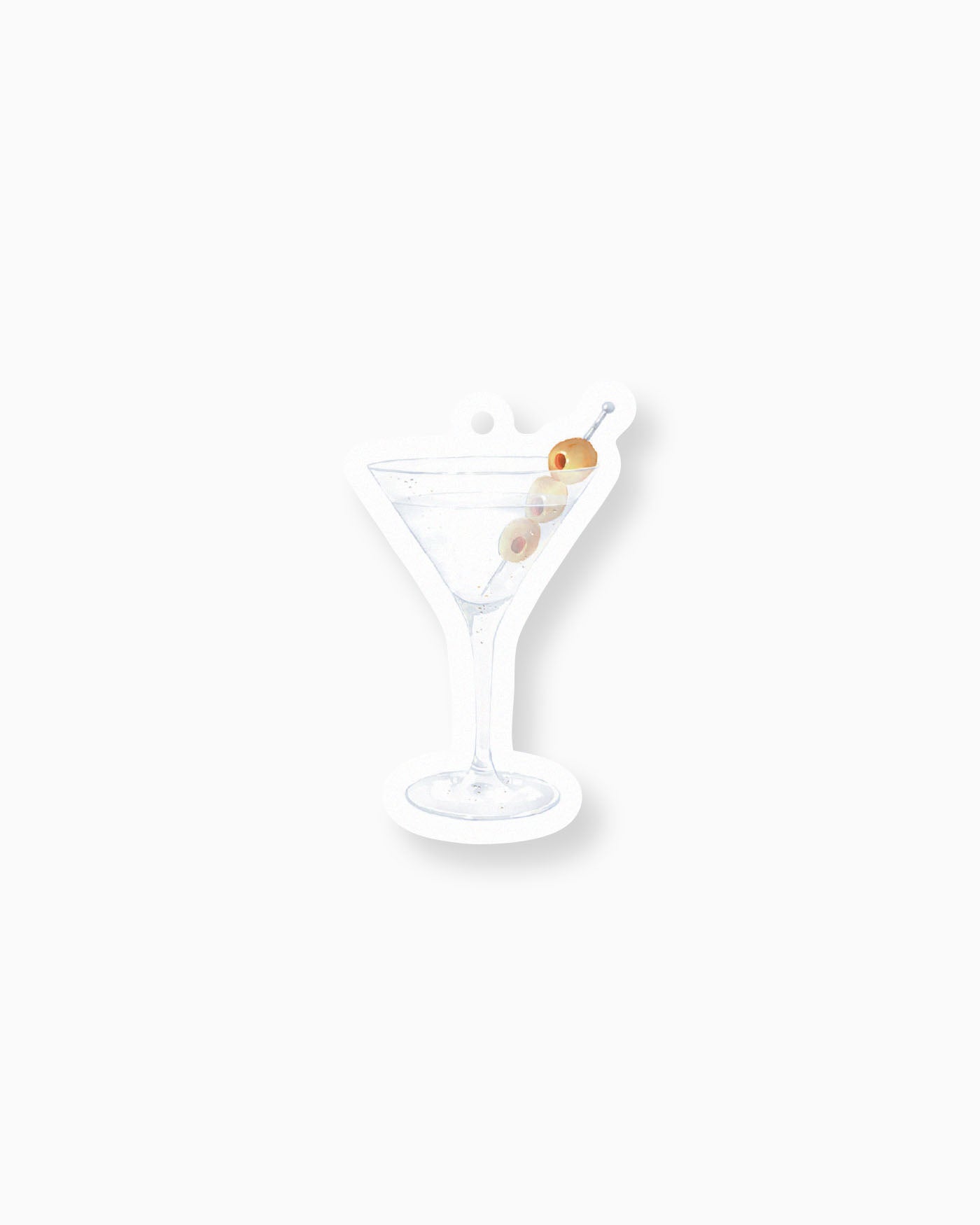 Watercolour Vodka Martini Favour Tag mockup