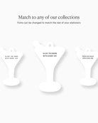 Watercolour Vodka Martini Favour Tag matching collection mockup