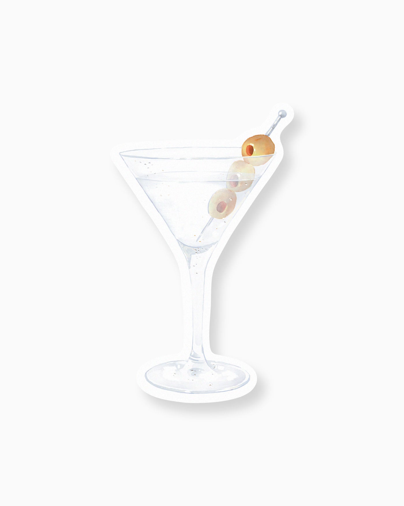 Watercolour Vodka Martini Insert Card mockup