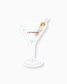 Watercolour Vodka Martini Place Card mockup