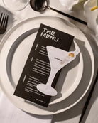 Watercolour Vodka Martini Place Card second styled photograph