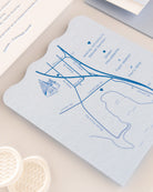 Wave Map Card styled photograph