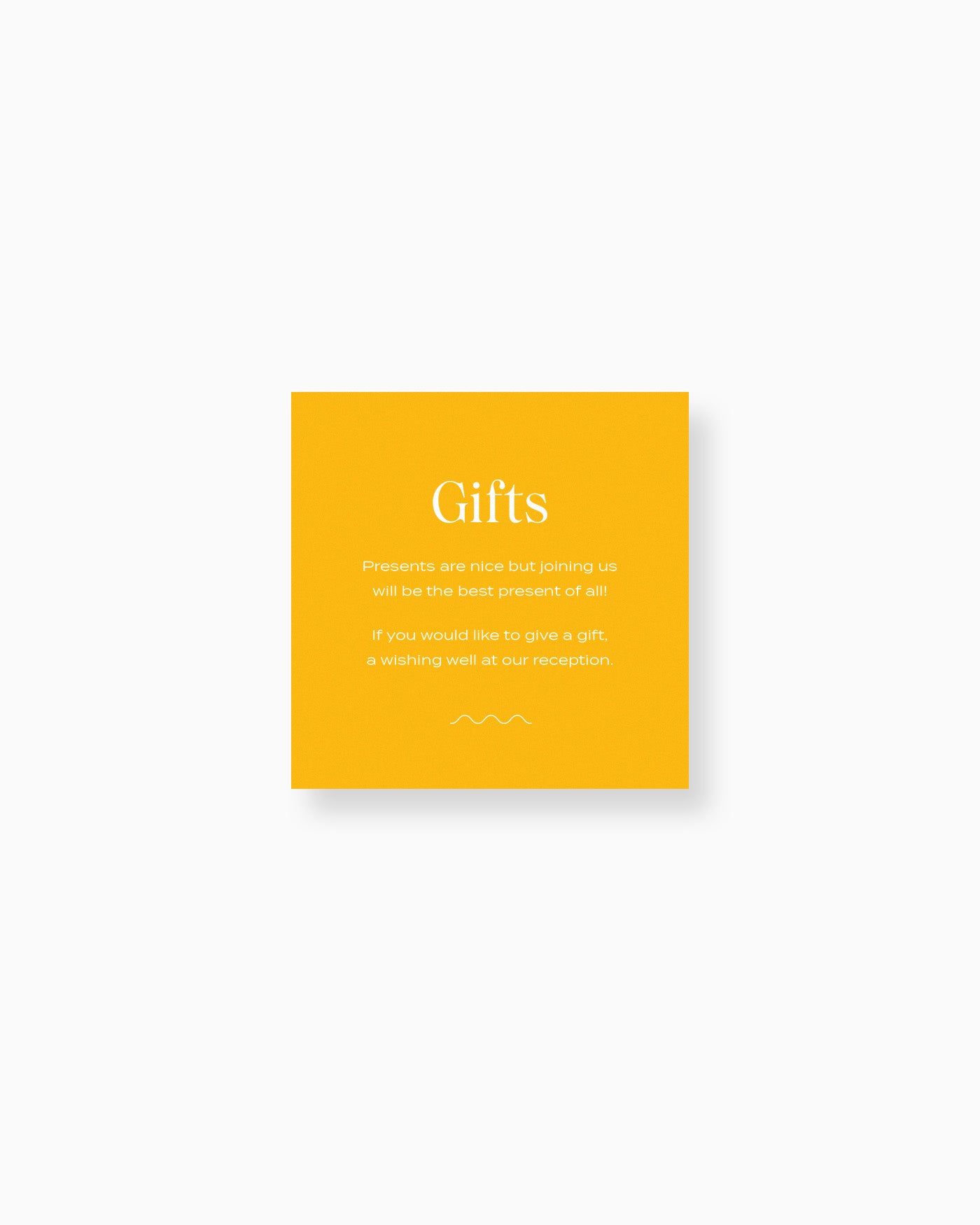 Wave Note on Gifts mockup
