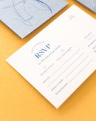 Wave RSVP Card styled photograph