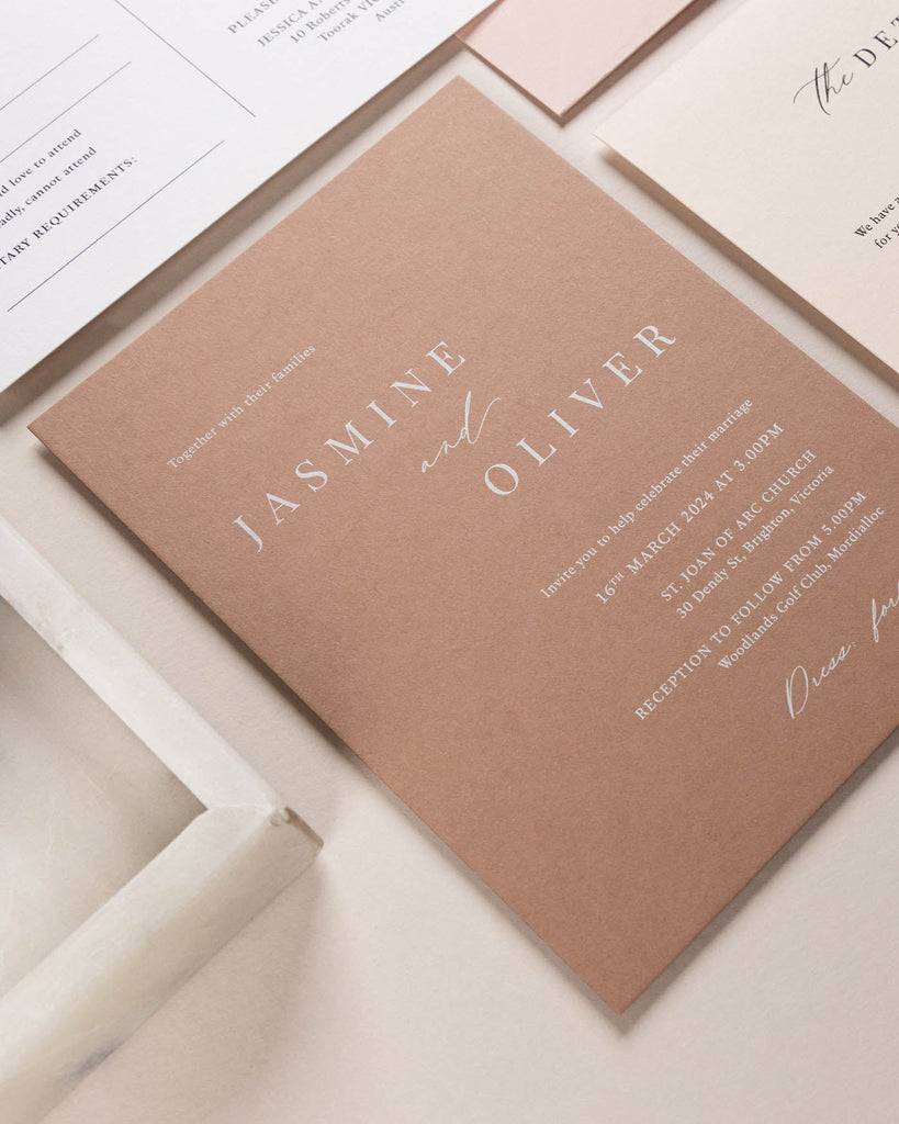 Peppermint Press Stationery Suite Soleil Invitation