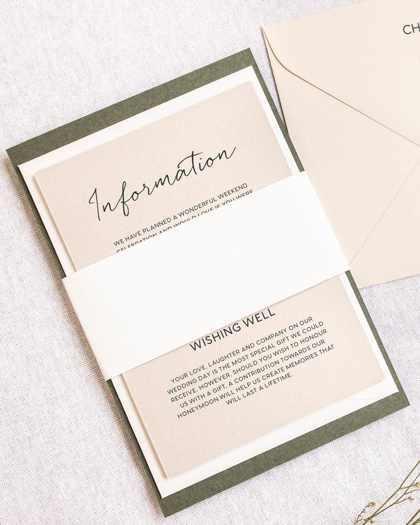 Peppermint Press Stationery Suite Clair Band